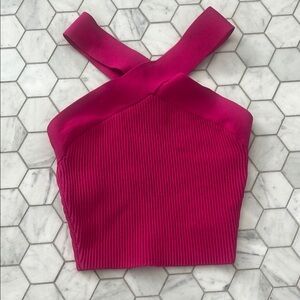 Babaton Criss Cross Pink Women's Top